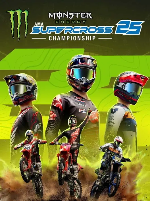 Monster Energy Supercross 25 – The Official Video Game — okładka gry, PS Plus